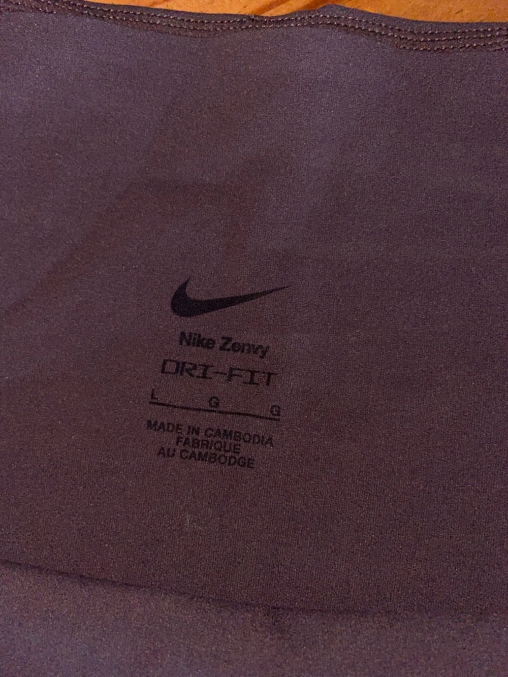 Nike Zenvy Womens Gentle-Support High-Waisted 8" Biker Short Espresso Sz L NWT - Picture 4 of 6